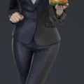 Mô hình 3D nhân vật nữ mặc vest sang trọng (Frau im anzug) - Thumbnail 1