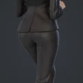 Mô hình 3D nhân vật nữ mặc vest sang trọng (Frau im anzug) - Thumbnail 2