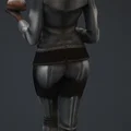 Mô hình 3D nhân vật nữ mặc vest sang trọng (Frau im anzug) - Thumbnail 3