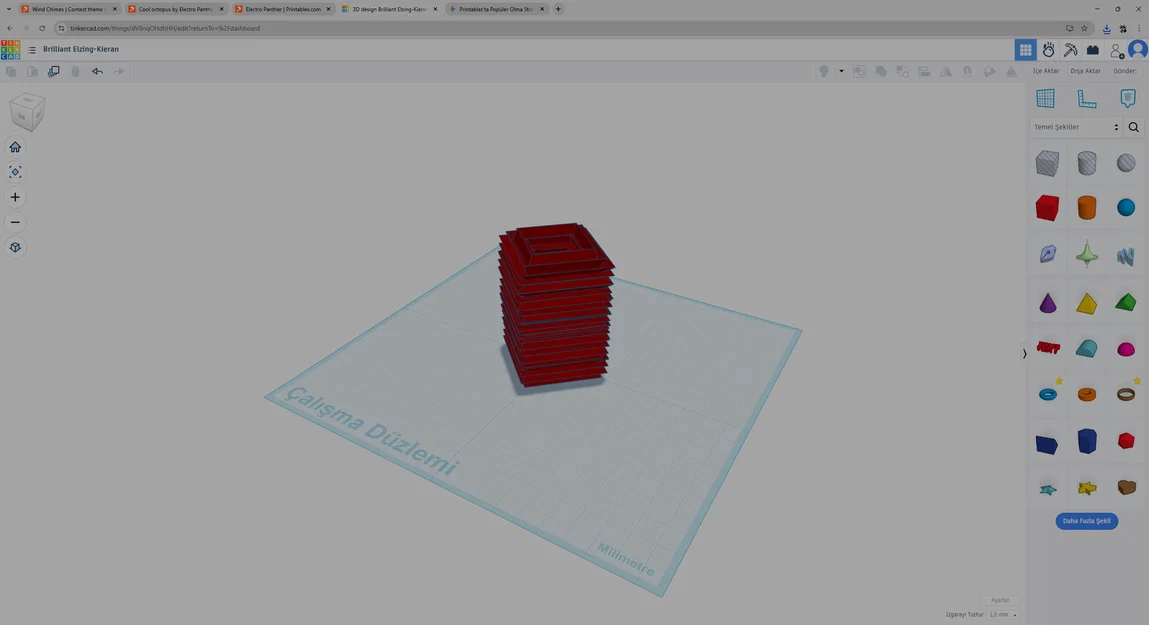 Chậu cây 3D hình học hiện đại - Thiết kế in 3D độc đáo - Image 1