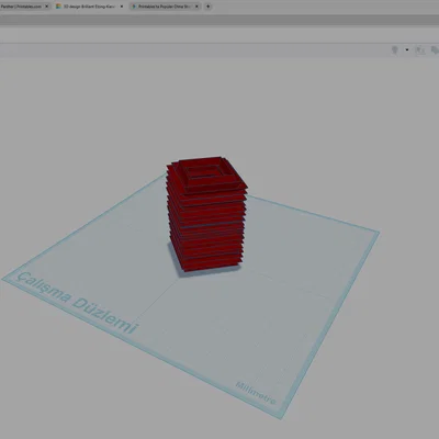 Chậu cây 3D hình học hiện đại - Thiết kế in 3D độc đáo