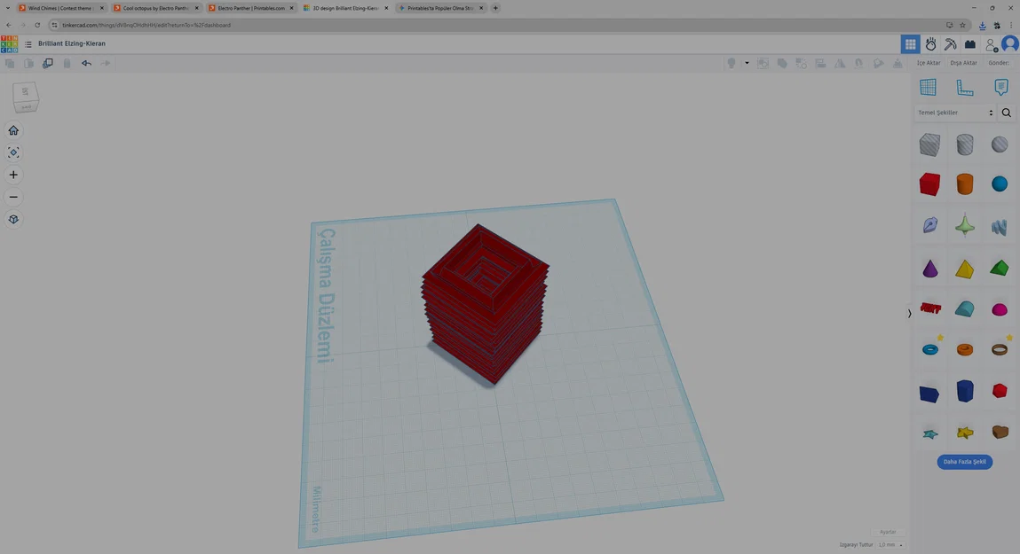 Chậu cây 3D hình học hiện đại - Thiết kế in 3D độc đáo - Image 2