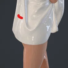 Mô hình 3D nhân vật nữ quấn khăn tắm cực chi tiết