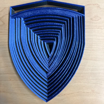 Fidget Print-In-Place dạng telescoping logo Ferrari