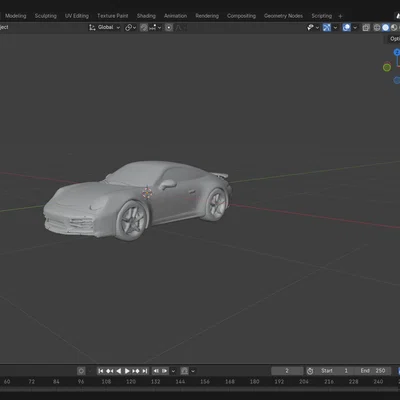 Wall Art Porsche 911 | Decor Xe Hiện Đại STL | Model In 3D