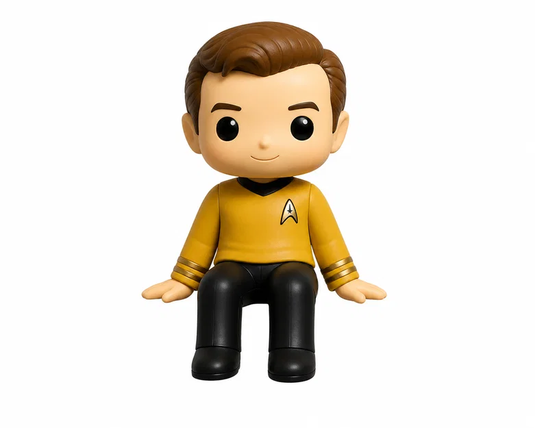 Mô hình Captain Kirk trang trí màn hình - Quà tặng cho Fan Star Trek - Image 1