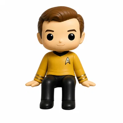 Mô hình Captain Kirk trang trí màn hình - Quà tặng cho Fan Star Trek