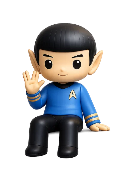 Mô hình Spock Monitor Buddy in 3D trang trí bàn làm việc cực đẹp - Image 1