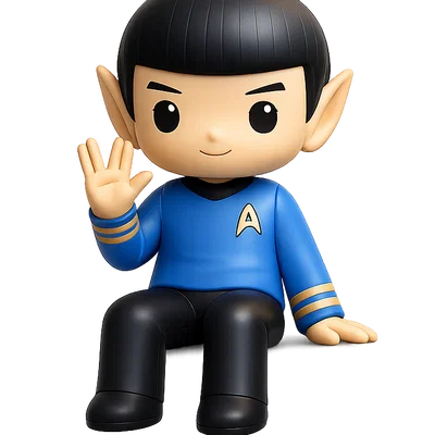 Mô hình Spock Monitor Buddy in 3D trang trí bàn làm việc cực đẹp