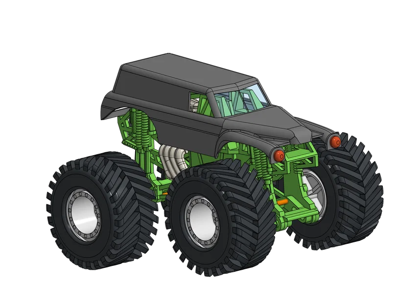 Xe Quái Vật 1:24 Grave Digger - Image 1