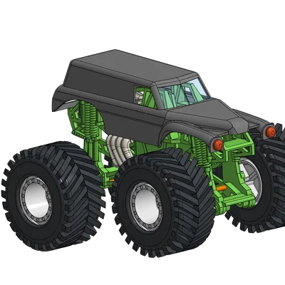 Xe Quái Vật 1:24 Grave Digger