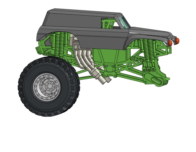 Xe Quái Vật 1:24 Grave Digger - Image 2