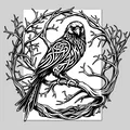 Raven Wall Art v2 – Tranh treo tường Raven phong cách Celtic - Thumbnail 1