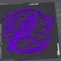 Raven Wall Art v2 – Tranh treo tường Raven phong cách Celtic - Thumbnail 2