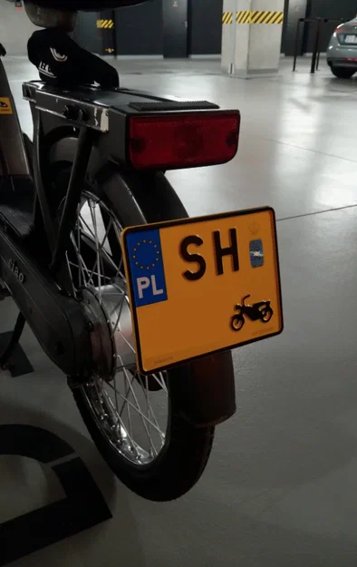 Giá đỡ biển số tối giản cho PIAGGIO CIAO (Minimalist License Plate Mount) - Image 1