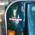 Huy hiệu mặt nạ trước (legshield) Vespa PK - Thumbnail 1