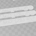 Bộ tem logo hông xe Vespa PK XL2 (3 phiên bản in 3D) - Thumbnail 2