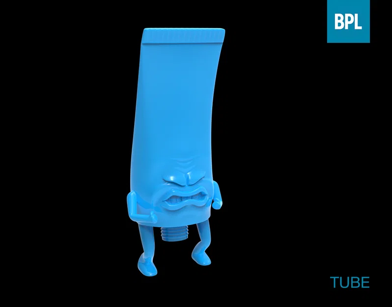 Mô hình 3D nhân vật ống kem TUBE hài hước trang trí bàn làm việc - Image 2