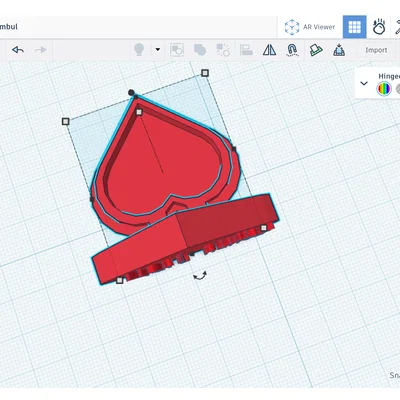 Hộp đựng trang sức hình trái tim (Heart case) in 3D đẹp mắt