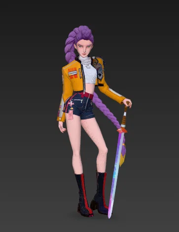 Mô hình 3D Rumi K-pop Demon Hunters Huntrix độc đáo - Image 1