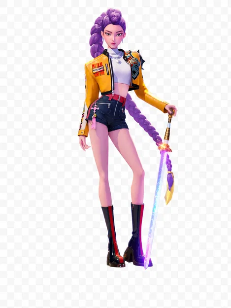 Mô hình 3D Rumi K-pop Demon Hunters Huntrix độc đáo - Image 3