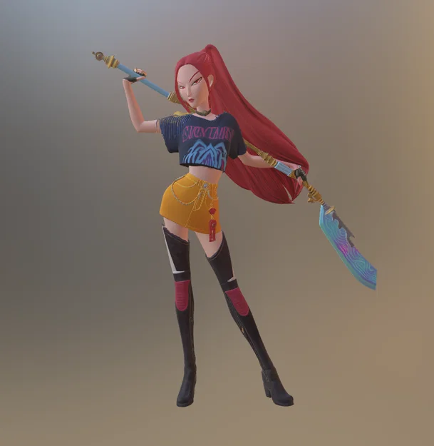 Mô hình 3D Mira Huntrix KPOP demon hunters - Chiến binh diệt quỷ - Image 1