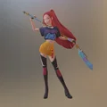 Mô hình 3D Mira Huntrix KPOP demon hunters - Chiến binh diệt quỷ - Thumbnail 1