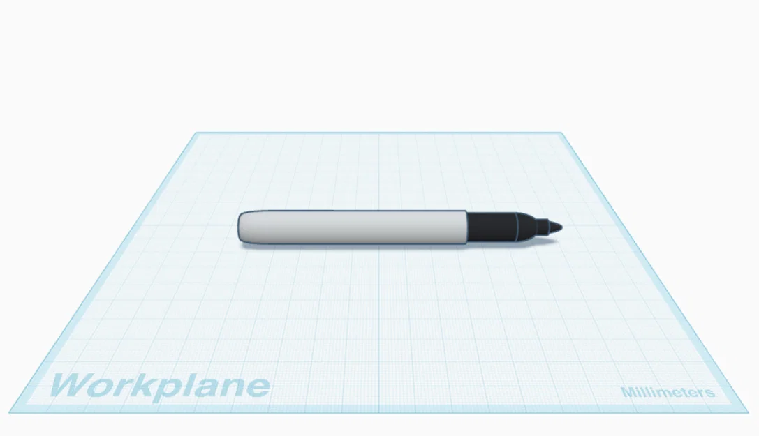 Mô hình 3D bút lông dầu Sharpie dùng để trang trí và thiết kế - Image 1