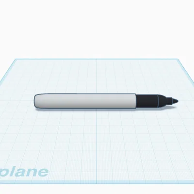 Mô hình 3D bút lông dầu Sharpie dùng để trang trí và thiết kế