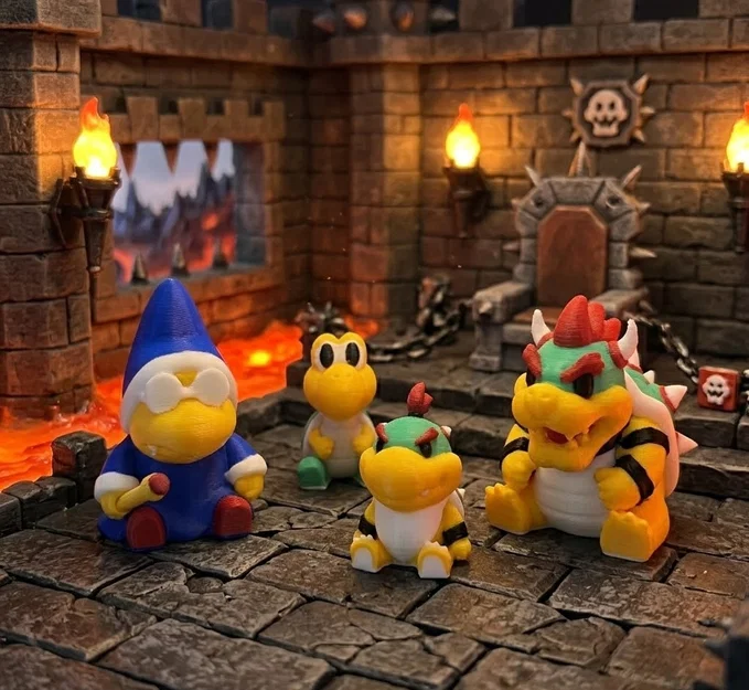 Bộ sưu tập mô hình 3D Bowser Team và nhân vật Mario siêu đáng yêu - Image 7