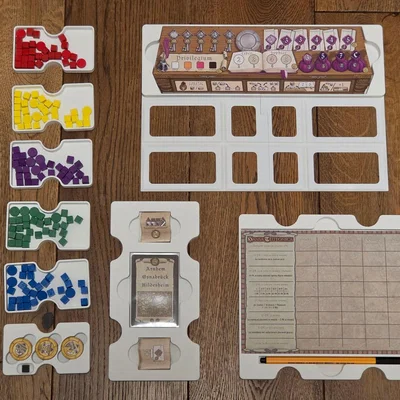 Bộ Khay Sắp Xếp Linh Kiện Cho Board Game Hansa Teutonica