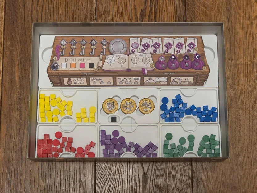 Bộ Khay Sắp Xếp Linh Kiện Cho Board Game Hansa Teutonica - Image 3