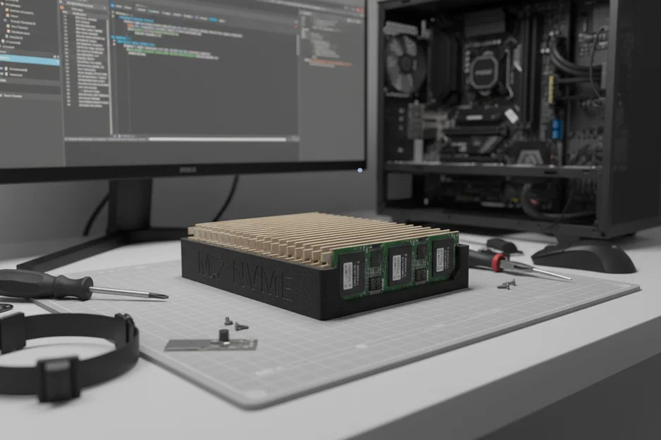 Khay đựng ổ cứng M.2 NVME 20 khe cắm - Thiết kế in 3D gọn gàng - Image 1