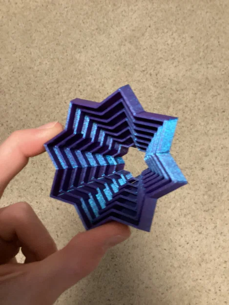 Fidget Star: Mô hình ngôi sao giải tỏa căng thẳng in 3D độc đáo - Image 1