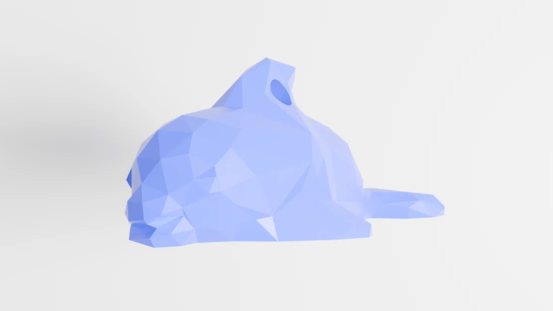 Móc khóa cá heo Low Poly dễ thương - Mẫu in 3D độc đáo - Image 1