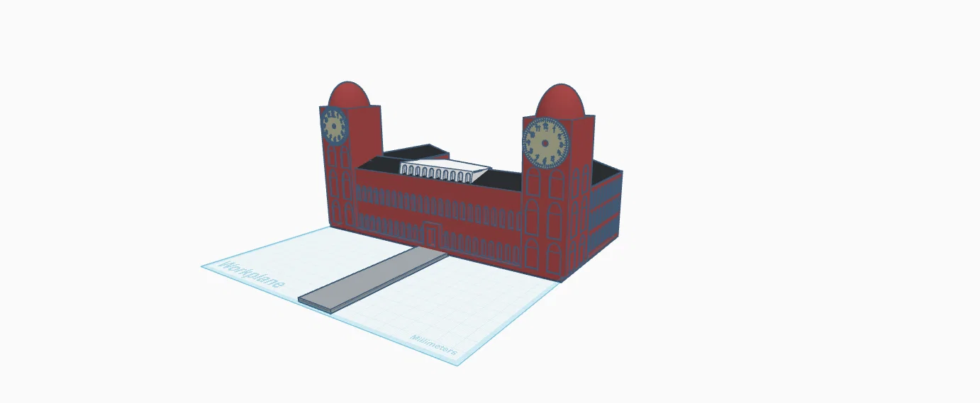 Mô hình 3D tòa nhà Old Main - Đại học Arkansas độc đáo - Image 1
