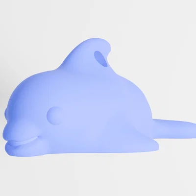 Móc khóa cá heo 3D đáng yêu - Tệp STL in 3D dễ thương