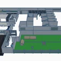 Mô hình thiết kế trạm cứu hộ chó (Dog Shelter) 3D chi tiết - Thumbnail 1