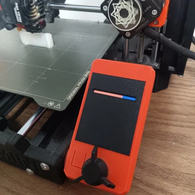 Nắp che màn hình Prusa Mini giúp theo dõi tiến trình in dễ dàng