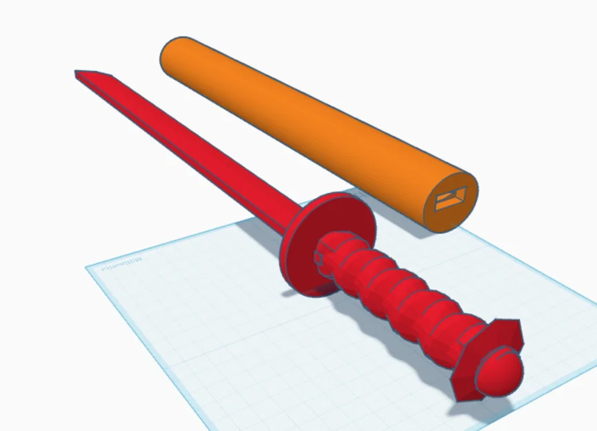 Mô hình kiếm Katana mini kèm vỏ bảo vệ in 3D đẹp mắt - Image 1