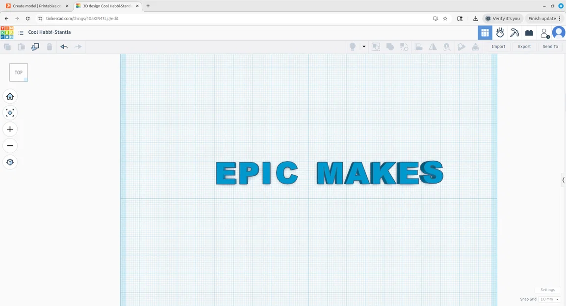 Mô hình trang trí chữ nổi Epic Makes - Thiết kế 3D đơn giản đẹp mắt - Image 2