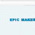 Mô hình trang trí chữ nổi Epic Makes - Thiết kế 3D đơn giản đẹp mắt - Thumbnail 2