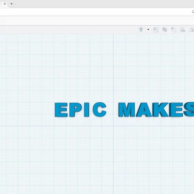 Mô hình trang trí chữ nổi Epic Makes - Thiết kế 3D đơn giản đẹp mắt