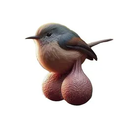 Mô hình 3D chú chim meme big ball bird độc lạ - Image 1