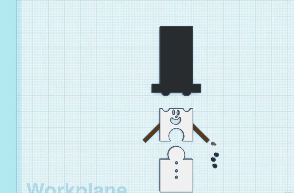 Mô hình người tuyết lắp ghép 3D - Puzzle Snowman dễ thương - Image 1