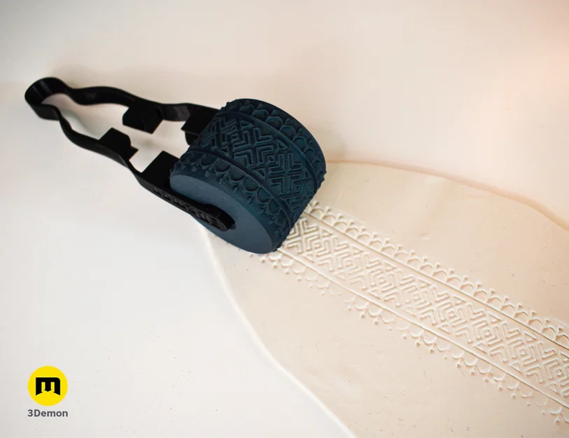 Con lăn tạo vân Scandinavian – Texture Rollers Scandinavian motifs middle #1 - Image 2
