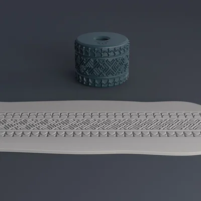 Con lăn tạo vân Scandinavian – Texture Rollers Scandinavian motifs middle #1