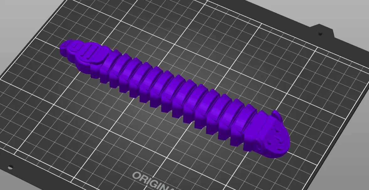 Mô hình chú sâu uốn dẻo Flexi Caterpillar in 3D sinh động - Image 6