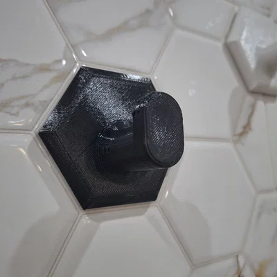 Móc Treo Khăn Lục Giác (Hexagonal Towel Hook) Dán Băng Keo 2 Mặt