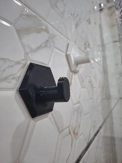 Móc Treo Khăn Lục Giác (Hexagonal Towel Hook) Dán Băng Keo 2 Mặt - Image 2
